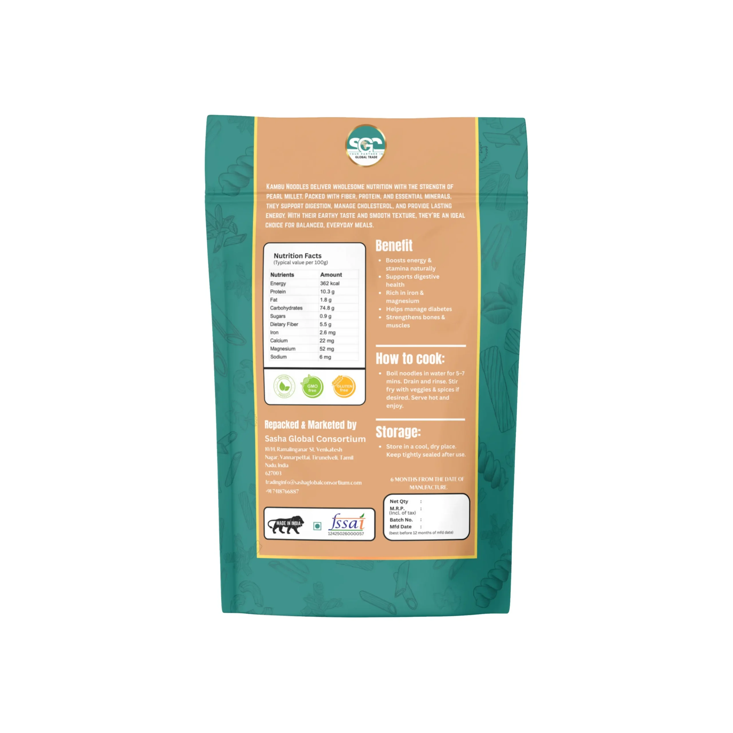 Kambu (Pearl Millet) Noodles - Image 2