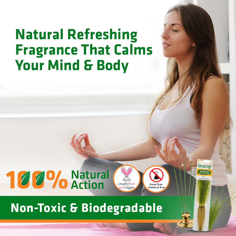 Herbal Aromaric Incense Sticks (Vetiver) - Image 7