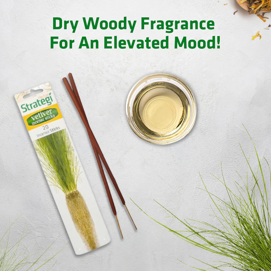 Herbal Aromaric Incense Sticks (Vetiver) - Image 5