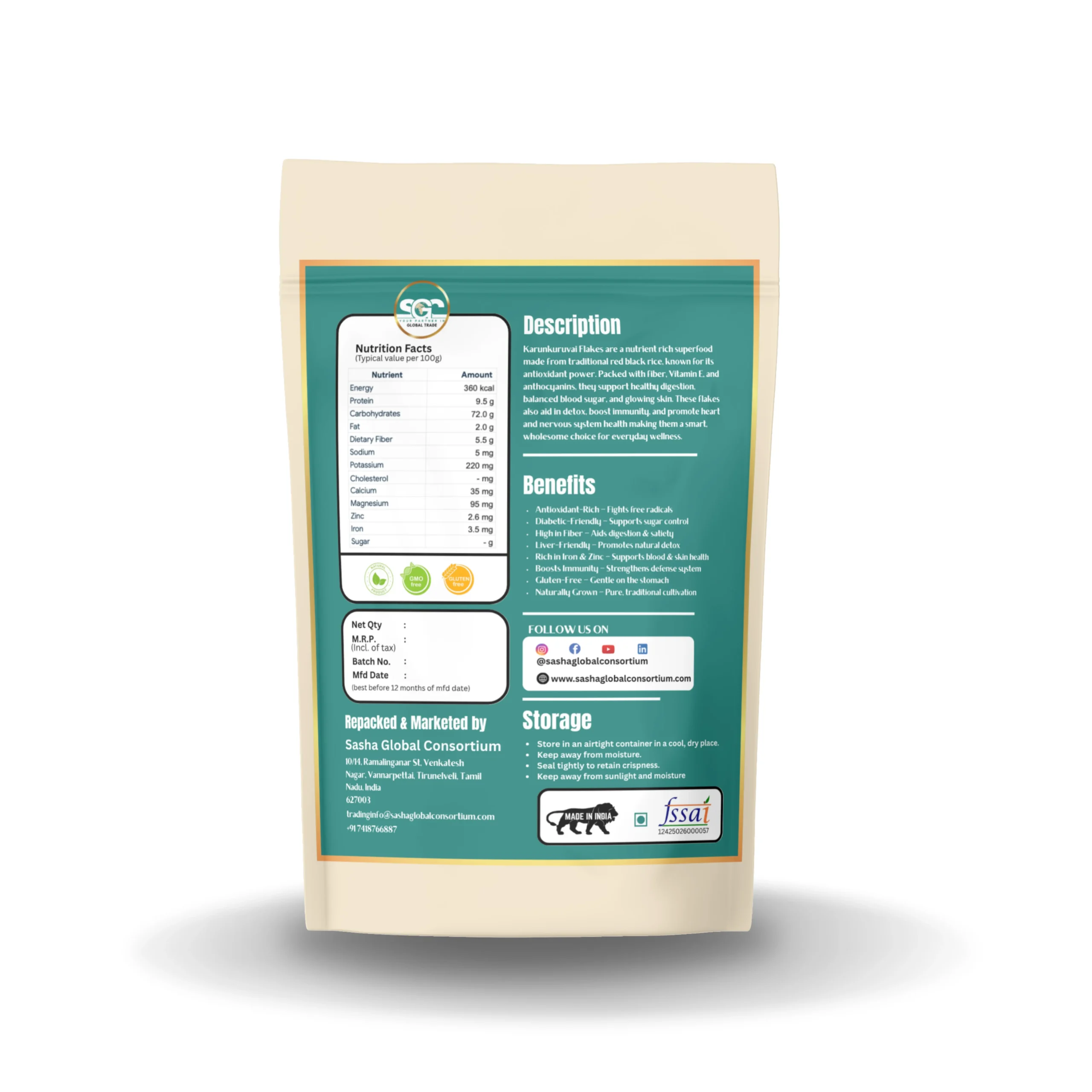 Karunkuruvai Rice Flakes - Image 2