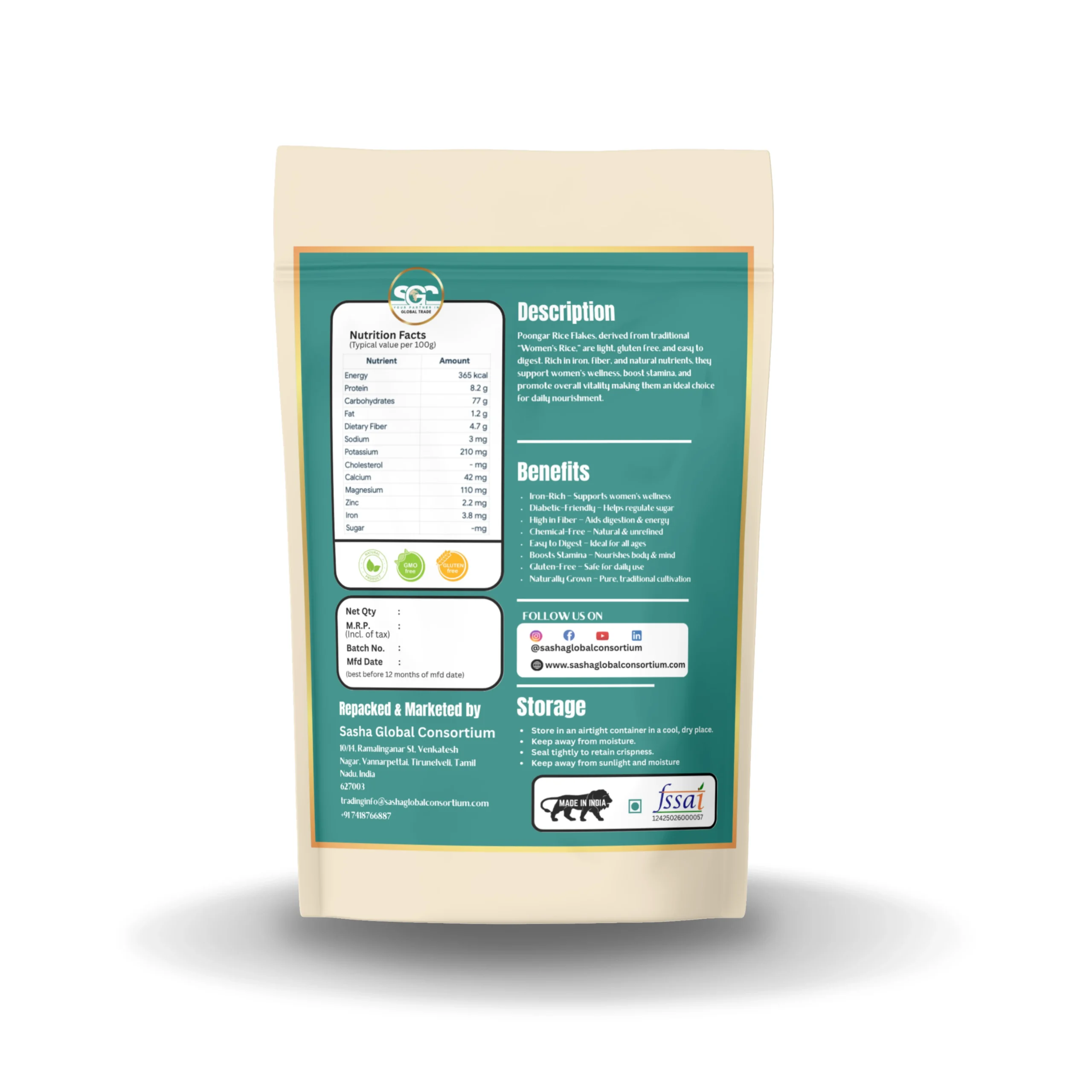 Poongar Rice Flakes - Image 2